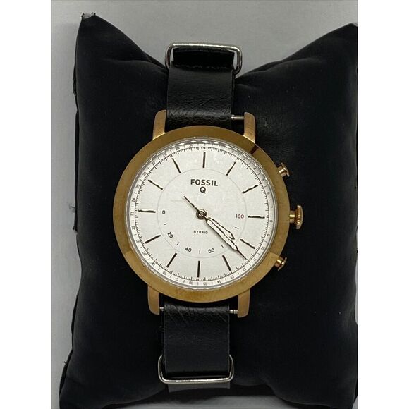 Fossil Q Neely FTW5007 Womens Black Leather Analog Dial Quartz Wrist Watch JK540 - Picture 3 of 12